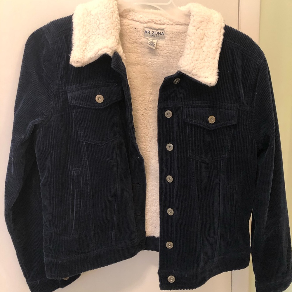 Navy blue corduroy jacket